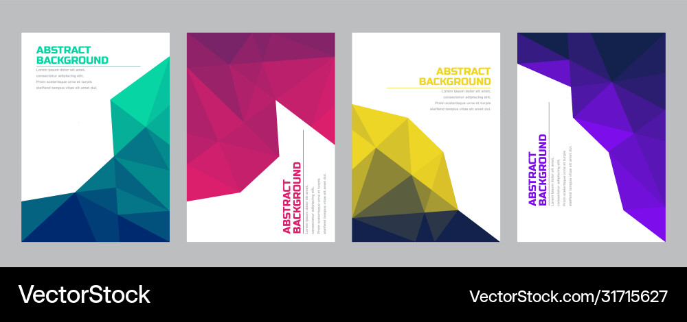 Colorful gradient minimal geometric line pattern Vector Image
