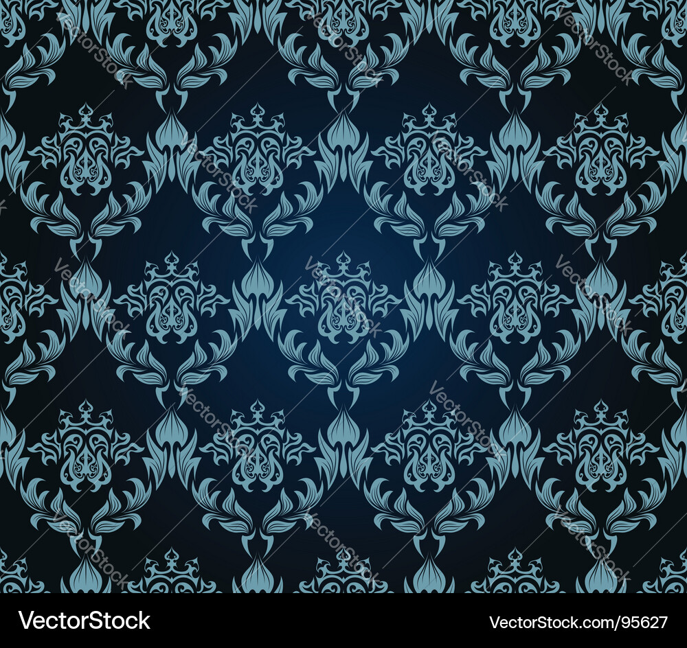 Damask pattern vector image