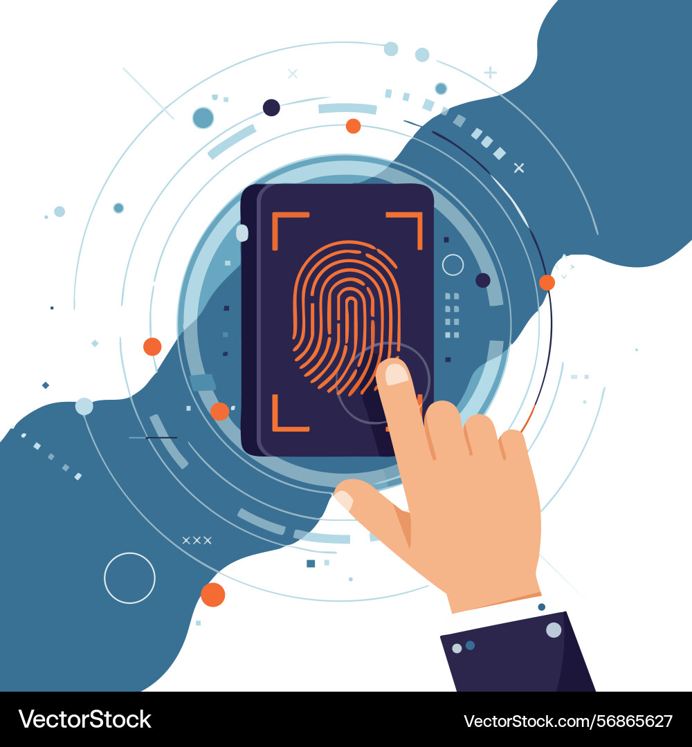 Fingerprint authentication technology for secure Fingerprint authentication technology for secure vector image
