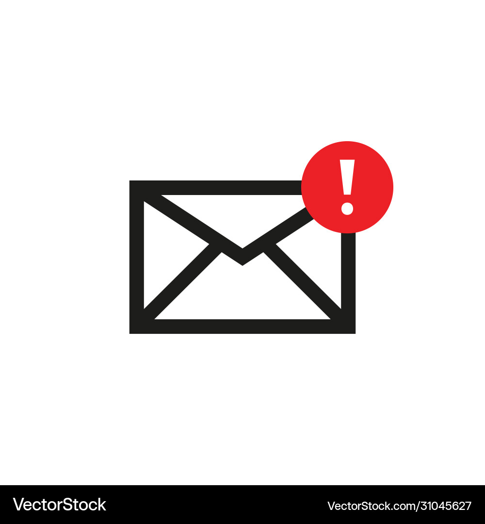 Mail icon for web design send new message Vector Image