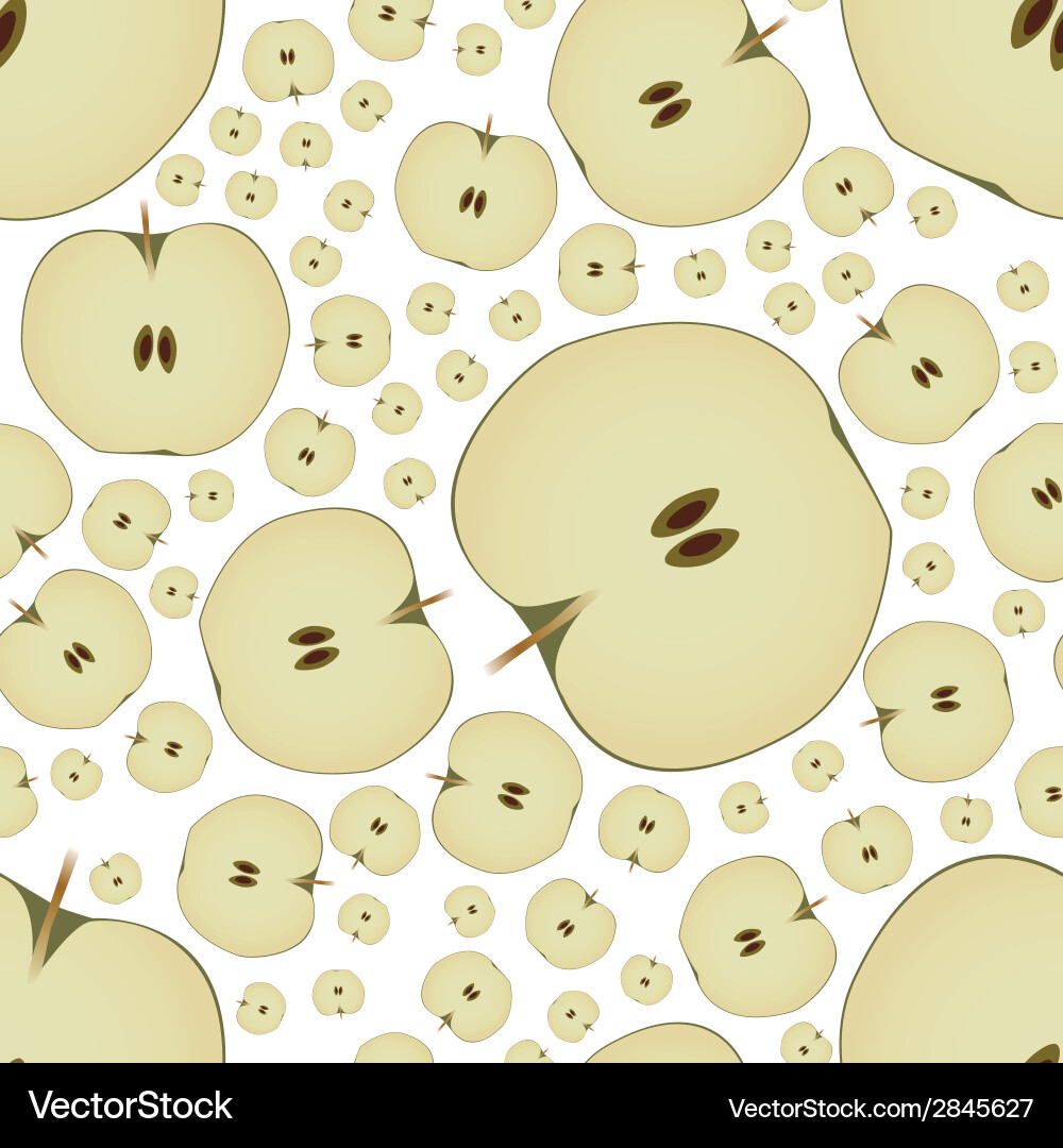Seamless apple pattern Vector Image