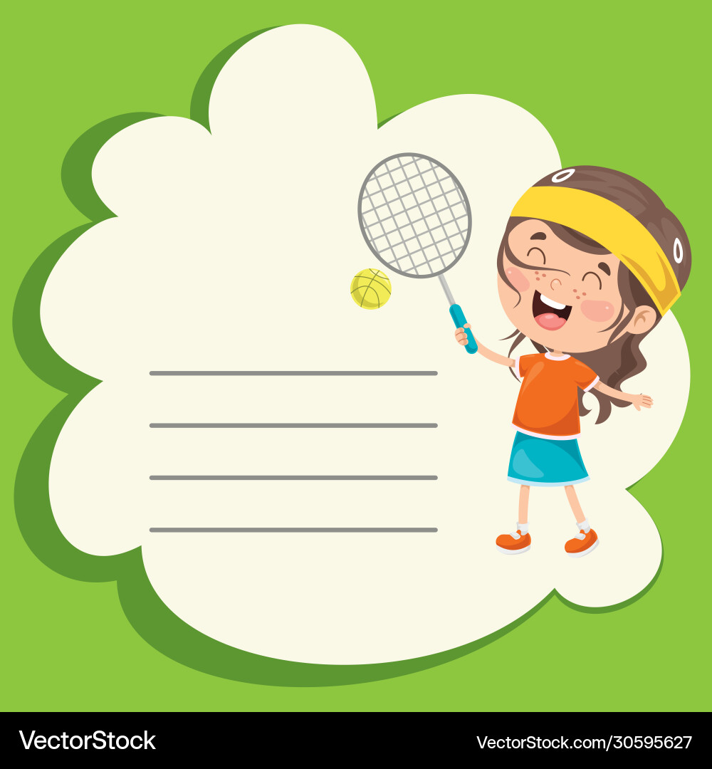 Template design with character making Template design with character making Vector Image