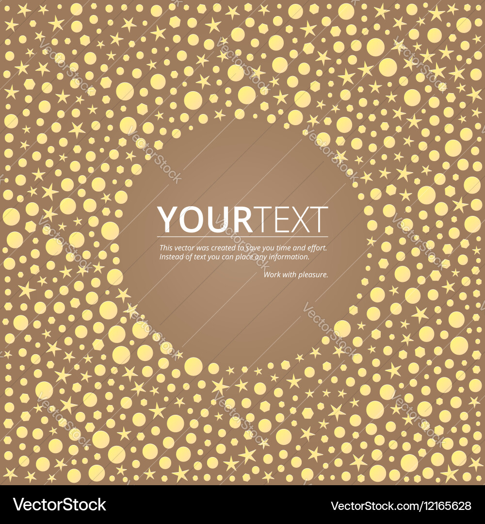 Abstract background with shapes of circles Vector Image