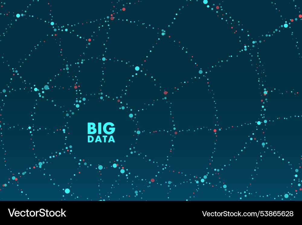Abstract big data visualization Abstract big data visualization vector image