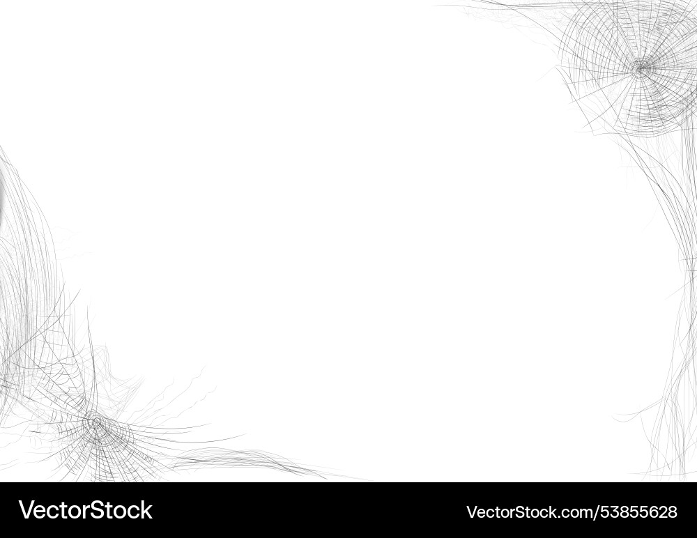 Cobweb tangled spider web on corners frame Cobweb tangled spider web on corners frame vector image