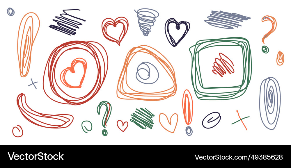 Doodle frames lines and dots texture backgrounds Doodle frames lines and dots texture backgrounds Vector Image