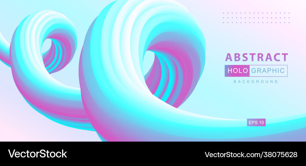 Gradient abstract 3d fluid background Gradient abstract 3d fluid background Vector Image