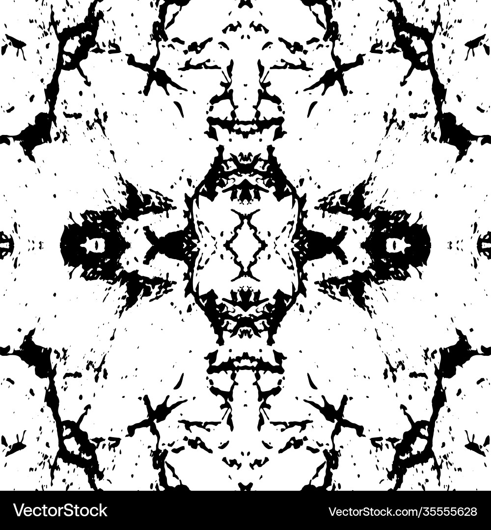 Grunge symmetric pattern Vector Image