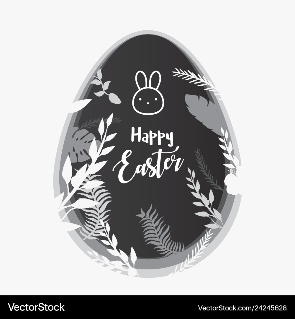 Happy easter bunny in the forest Happy easter bunny in the forest vector image