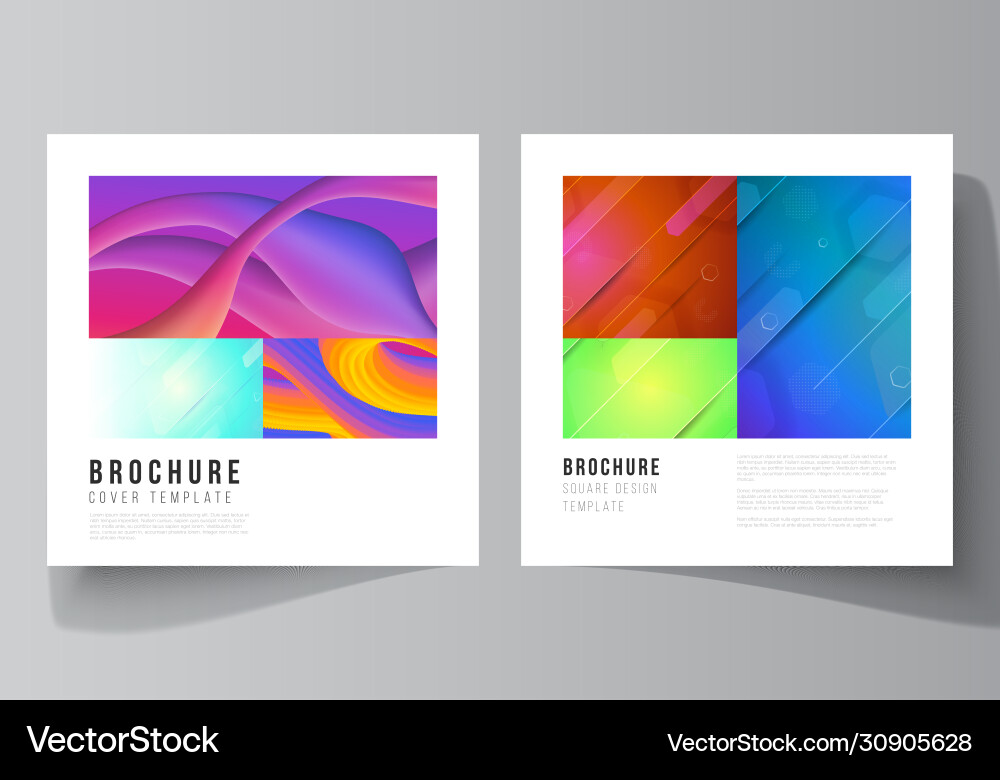 Minimal layout two square Minimal layout two square vector image