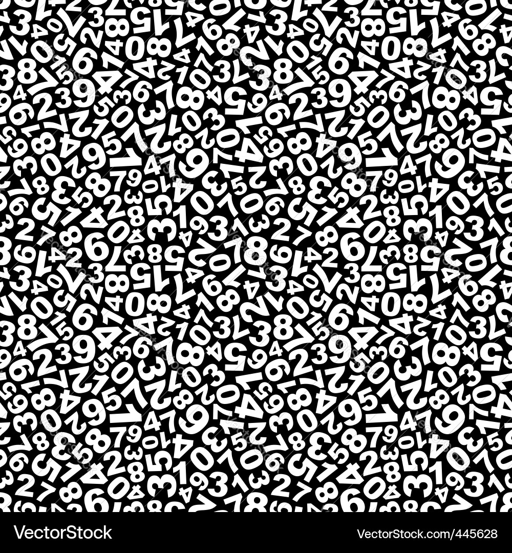 Pattern with numbers Royalty Free Vector Image