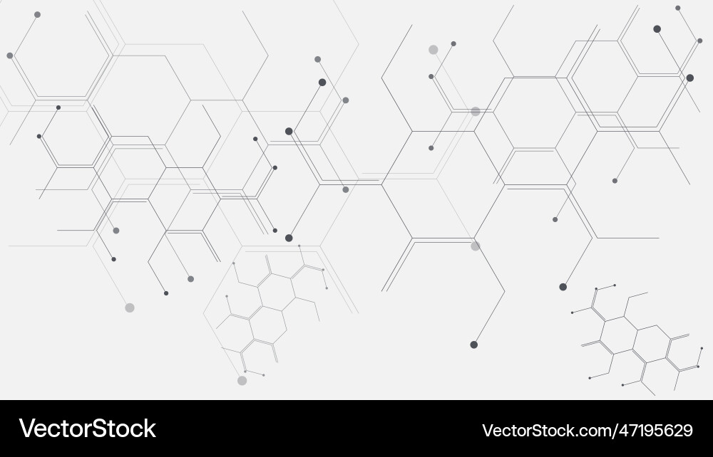 Abstract hexagonal background design Vector Image