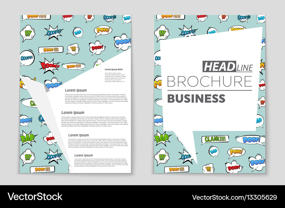 Abstract layout background set for art Vector Image