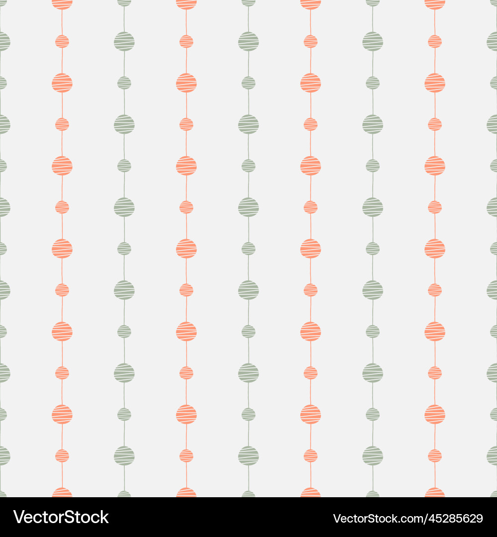 Abstract seamless pattern circles with lines Vector Image
