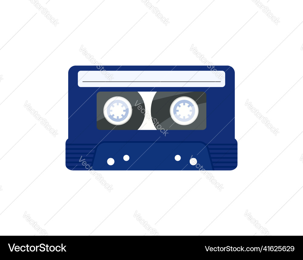 Audio cassette isolated object Audio cassette isolated object Vector Image