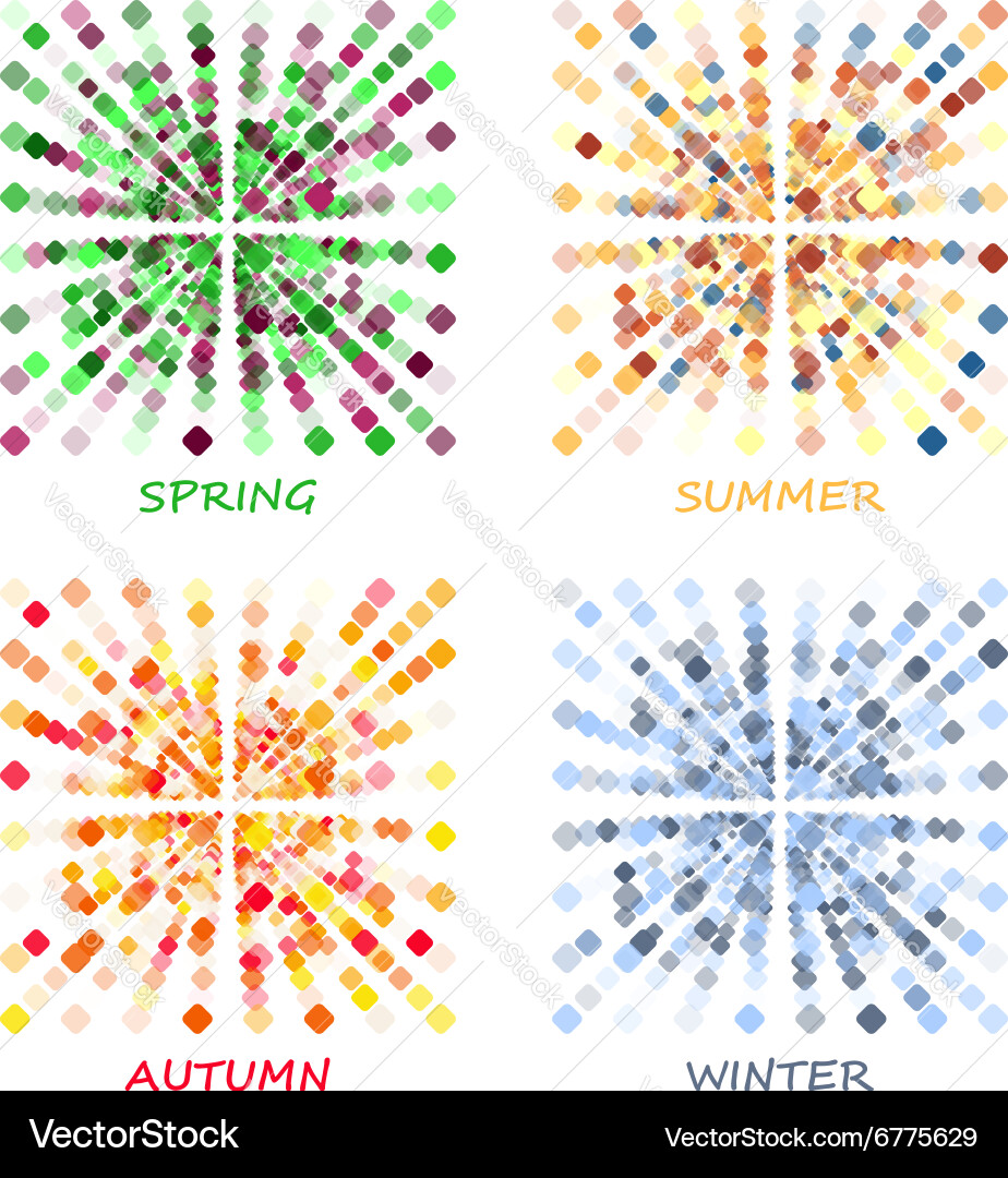 Dynamic Square Pattern Vector Image