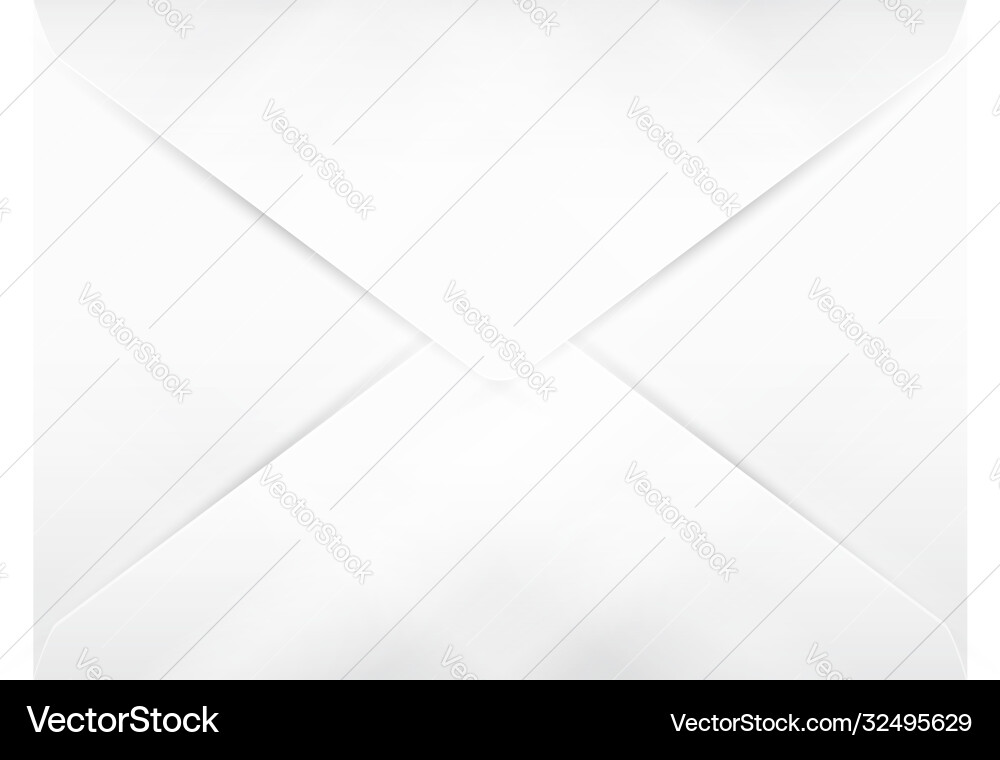 Realistic closed blank envelope with soft shadows Realistic closed blank envelope with soft shadows Vector Image