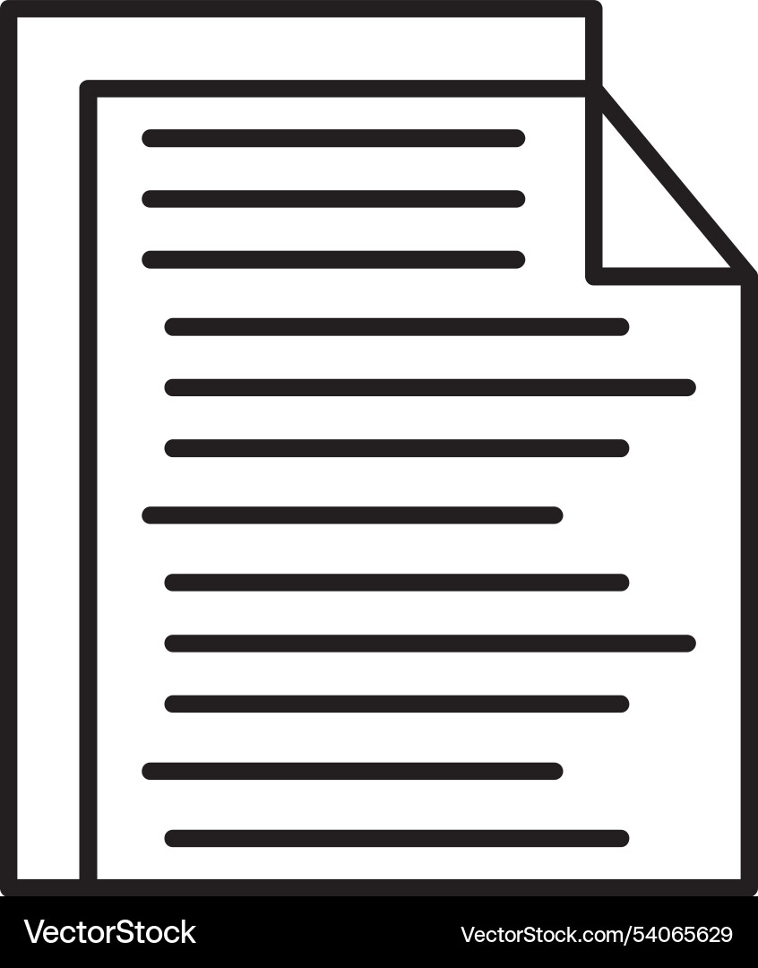 Report line icon design Vector Image
