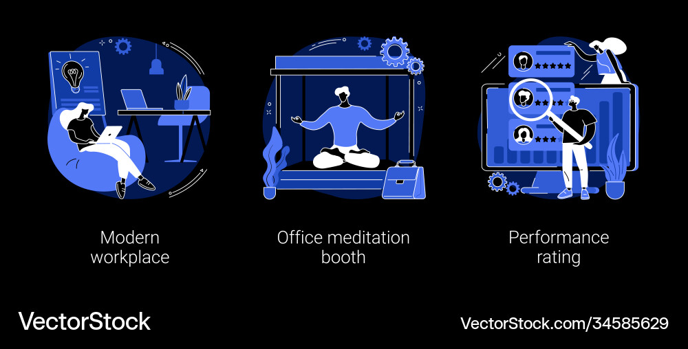 Working environment and productivity abstract Working environment and productivity abstract Vector Image
