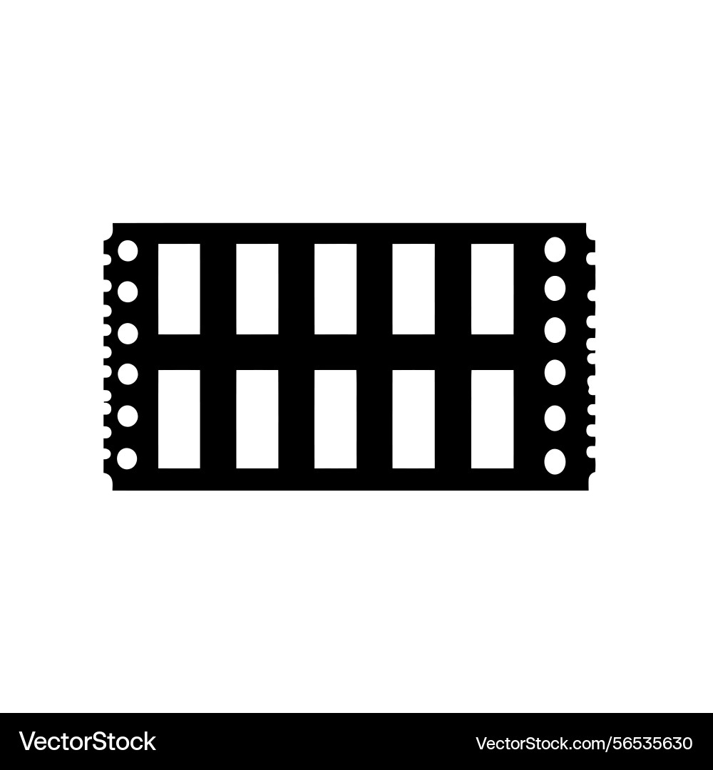 Black rectangular with rounded edges and circle Vector Image