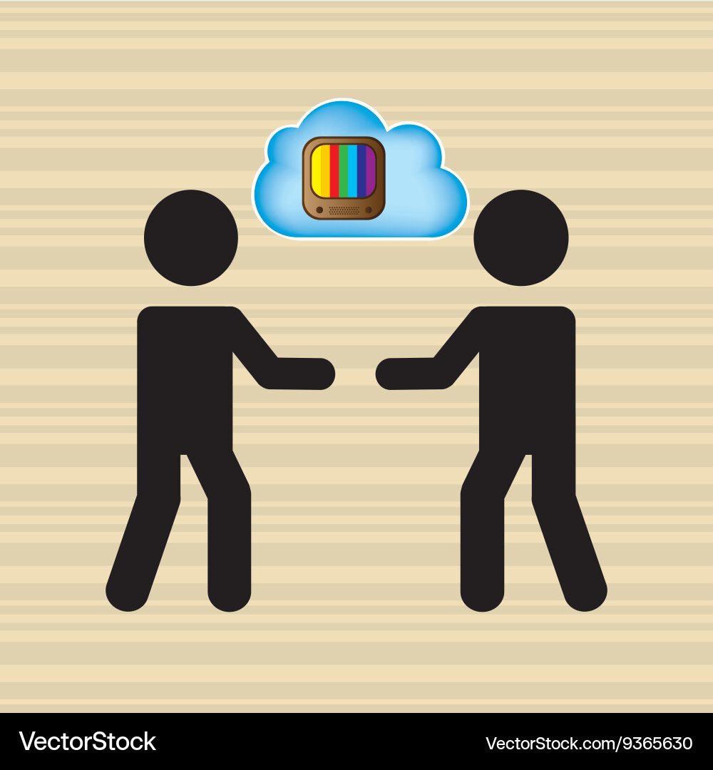 Cloud computing design Vector Image