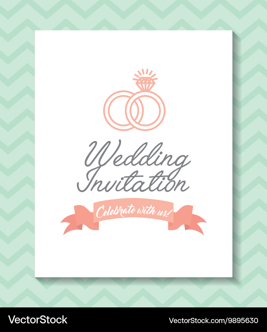 Frame icon invitation and save the date design Vector Image