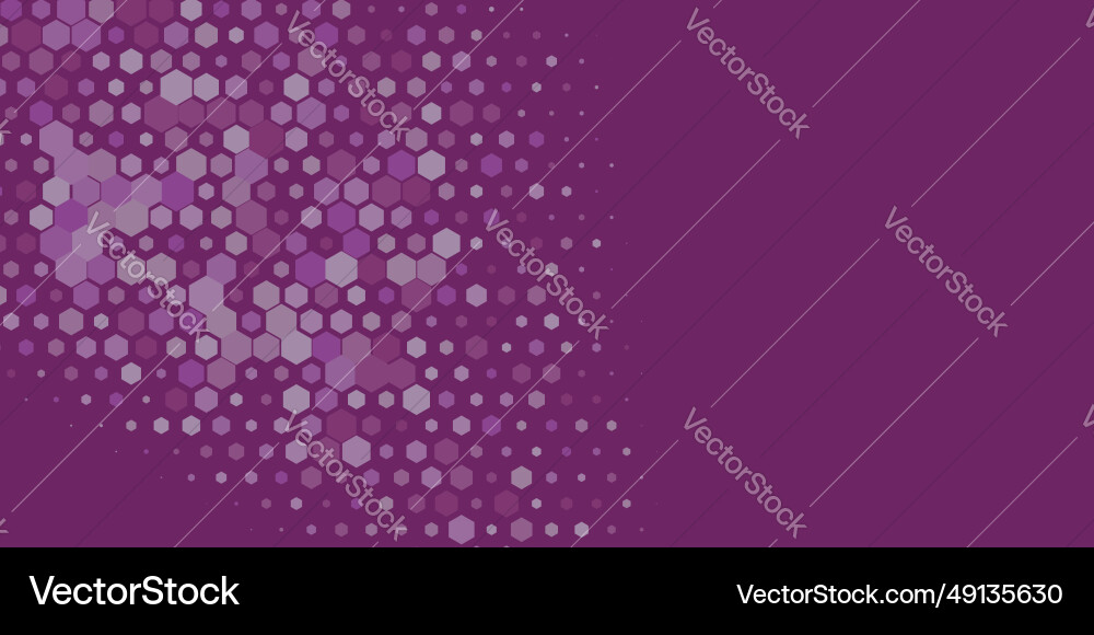 Geometric multi size hexagon with color Vector Image