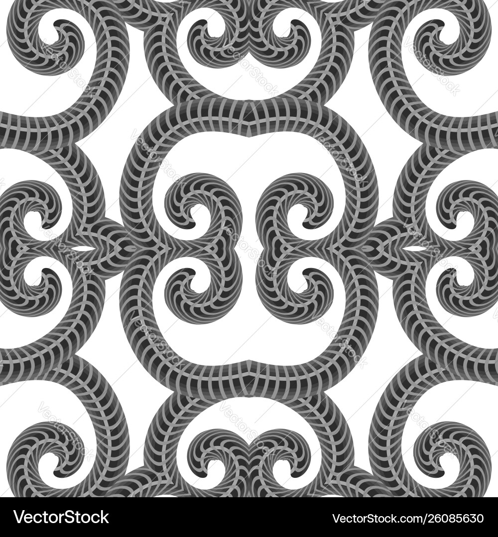 Ornamental seamless line pattern endless texture Ornamental seamless line pattern endless texture Vector Image