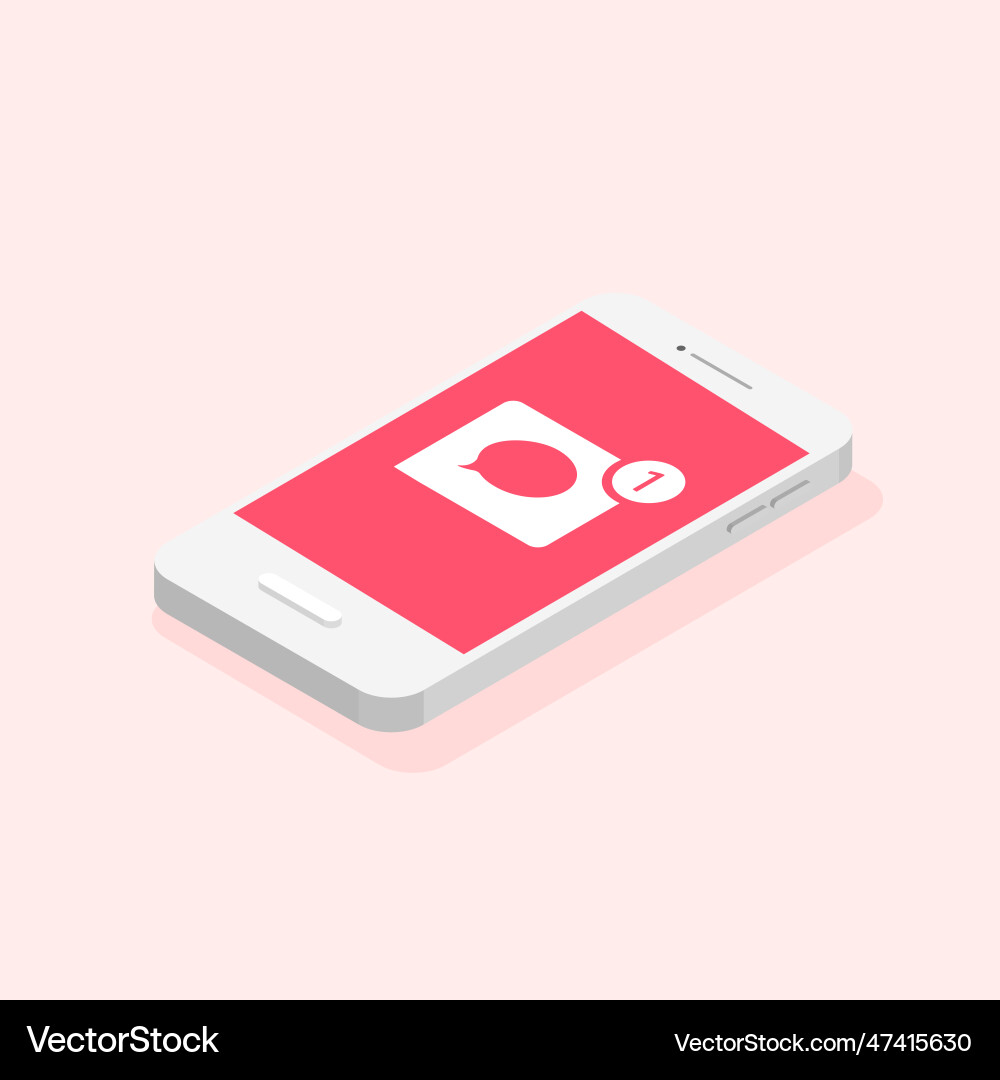 Phone and push comments notifications Phone and push comments notifications Vector Image