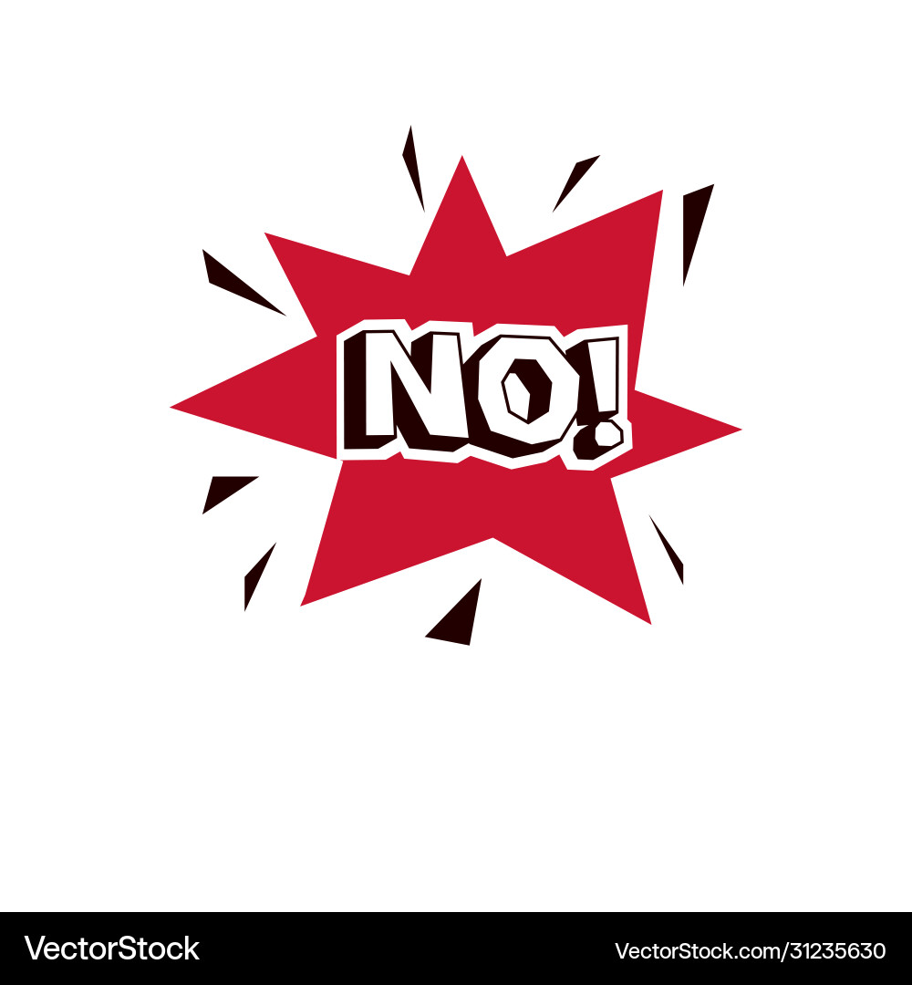Red no checkmark button forbidden rejection Vector Image