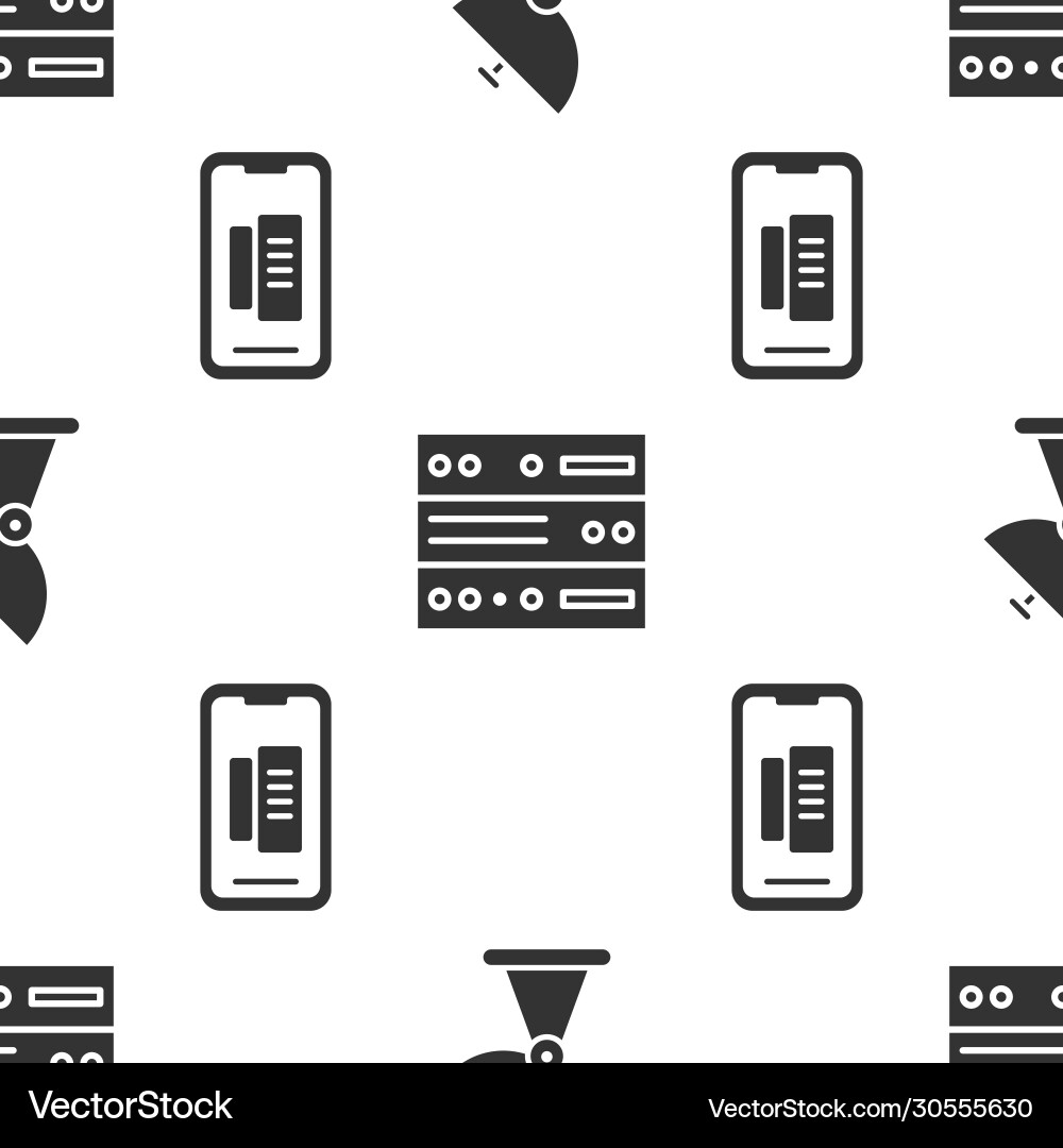 Set radar server data web hosting Set radar server data web hosting Vector Image