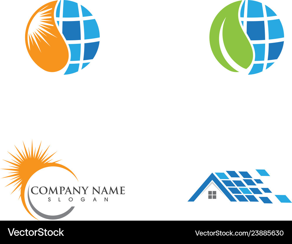 Solar Energy Icon - Renewable Power Vector Image