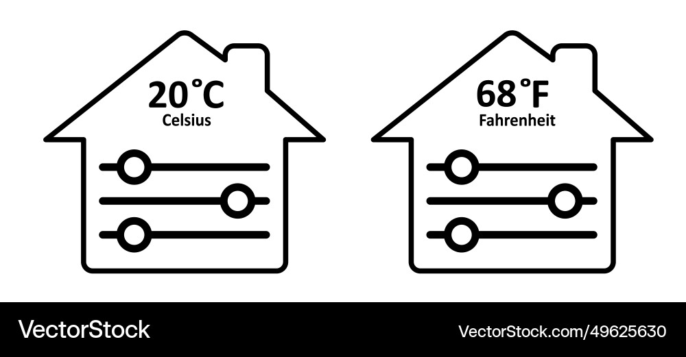 Switch slider temperature with bar level Vector Image