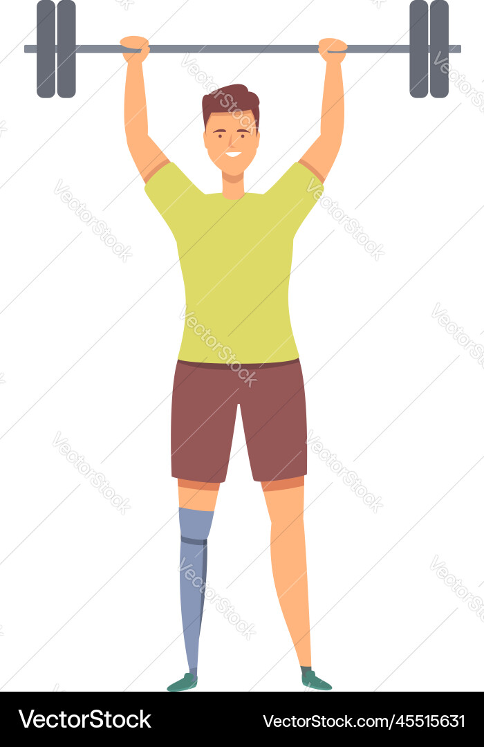 Behinderte Fitness Sport Ikone Cartoon Training Behinderte Fitness Sport Ikone Cartoon Training vektorbild