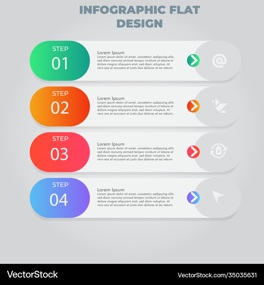 Business data visualization process chart Vector Image