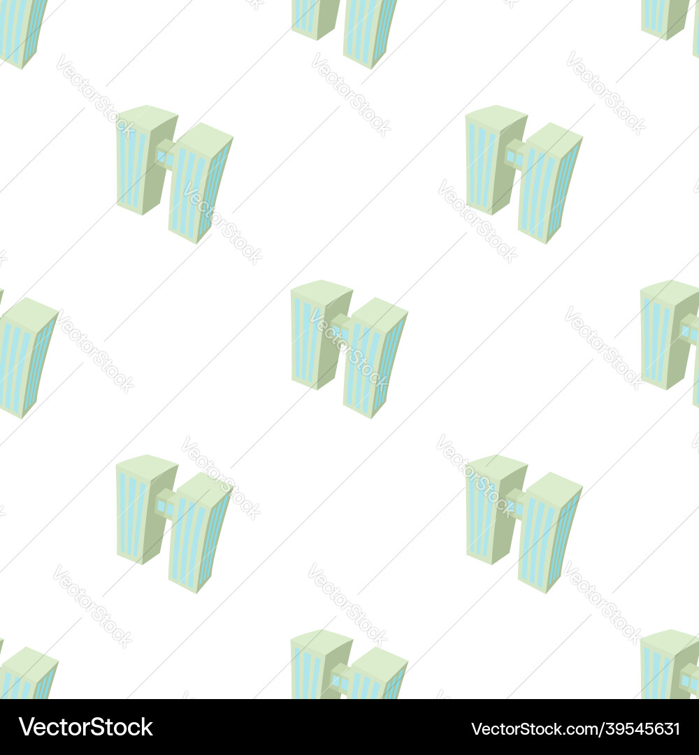 Double building pattern seamless Double building pattern seamless vector image