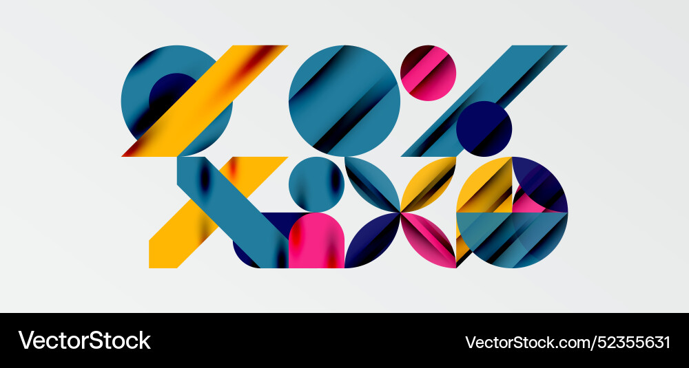 Geometric neo patterns abstract background vector image