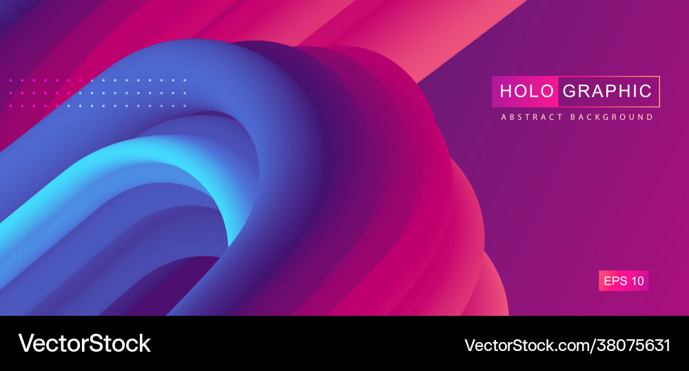 Gradient abstract 3d fluid background Gradient abstract 3d fluid background vector image