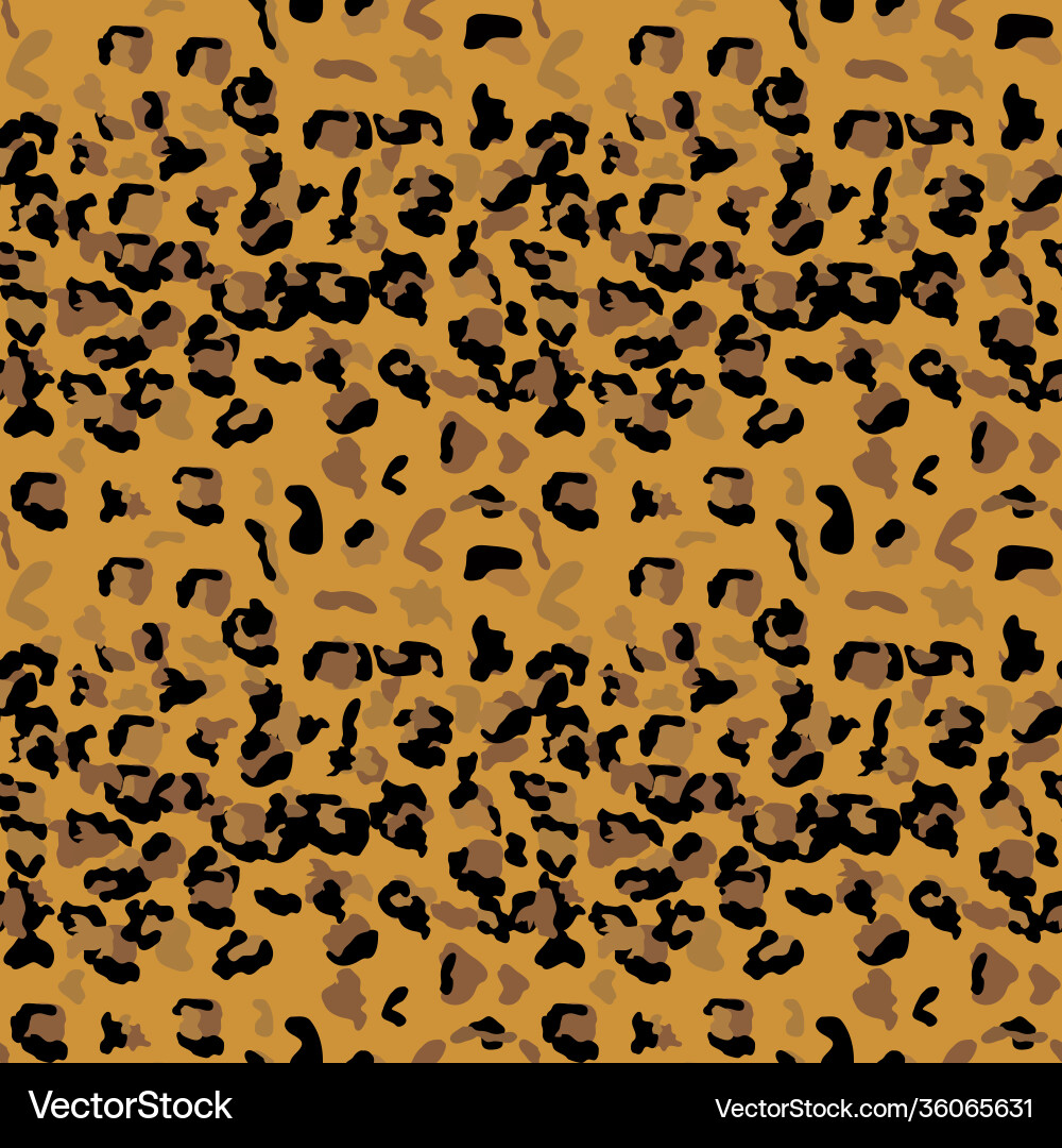 Leopard seamless pattern design background Vector Image