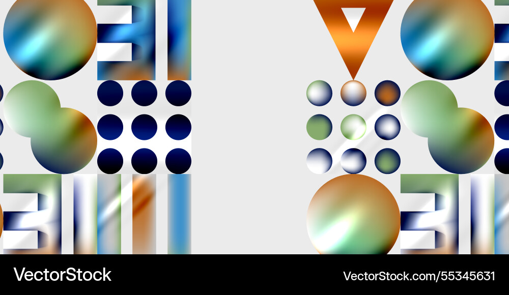 Triangles circles squares rectangles design Triangles circles squares rectangles design vector image