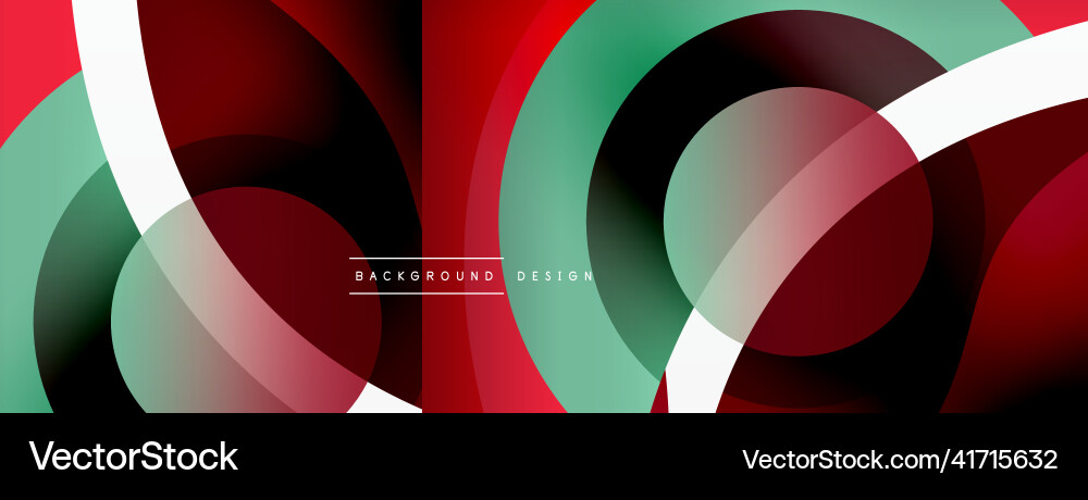 Abstract background with color geometric shapes Vector Image