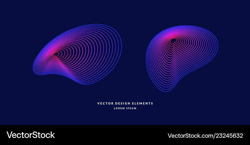 Abstract Colored Lines - Dynamic Flow vector image