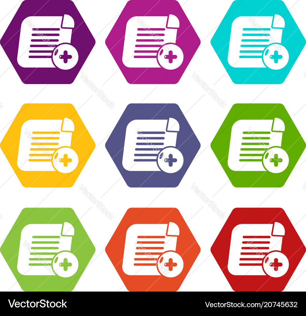 Add new icons set 9 Add new icons set 9 vector image