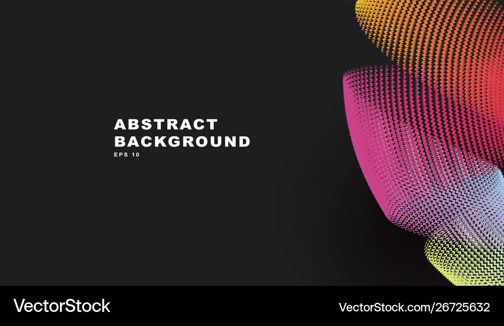 Colorful lines twisted into circular shape Colorful lines twisted into circular shape vector image