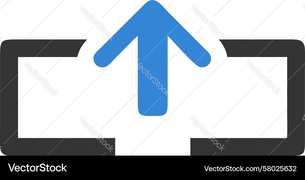 Content Upload Box Icon Vector Image