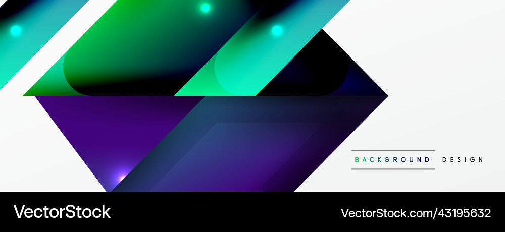 Dynamic 3d geometric abstract background Dynamic 3d geometric abstract background Vector Image