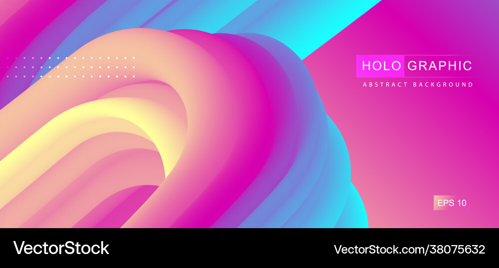 Gradient abstract 3d fluid background Gradient abstract 3d fluid background vector image
