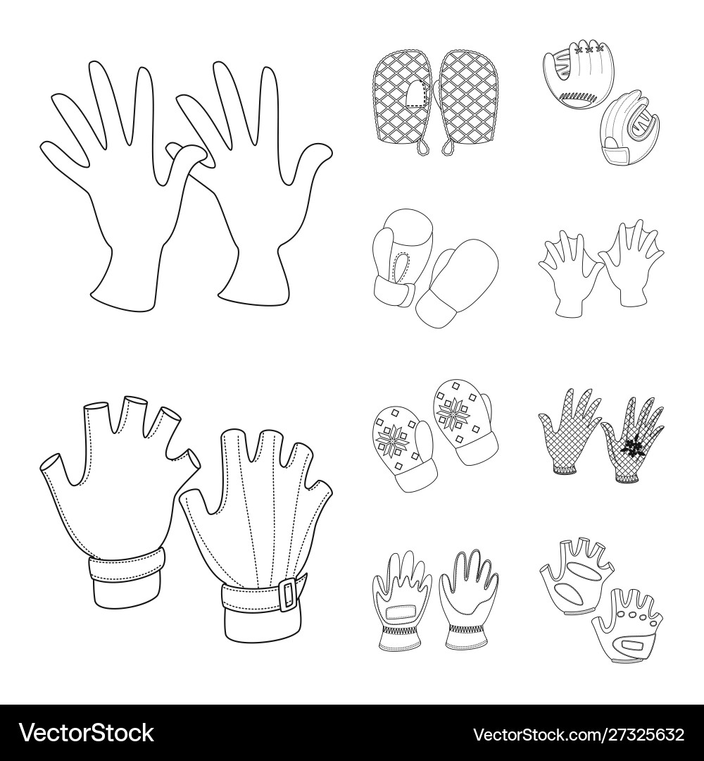 Isolated object accessory and style symbol set Isolated object accessory and style symbol set Vector Image