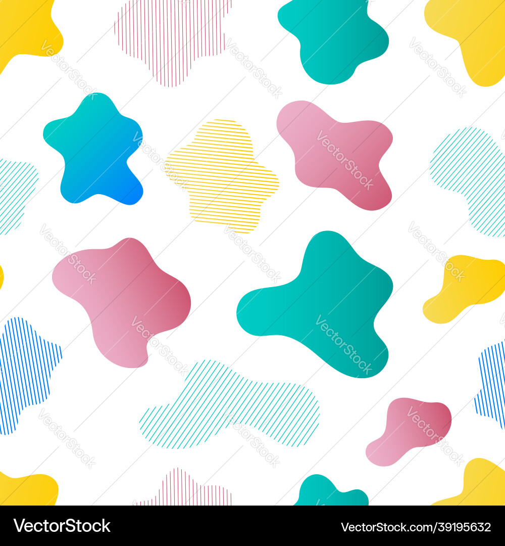 Seamless pattern of random spots colored Vector Image