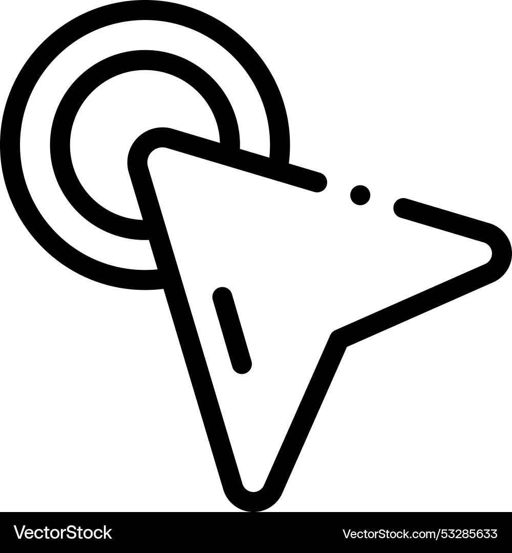 Double click icon thin linear style design Double click icon thin linear style design vector image